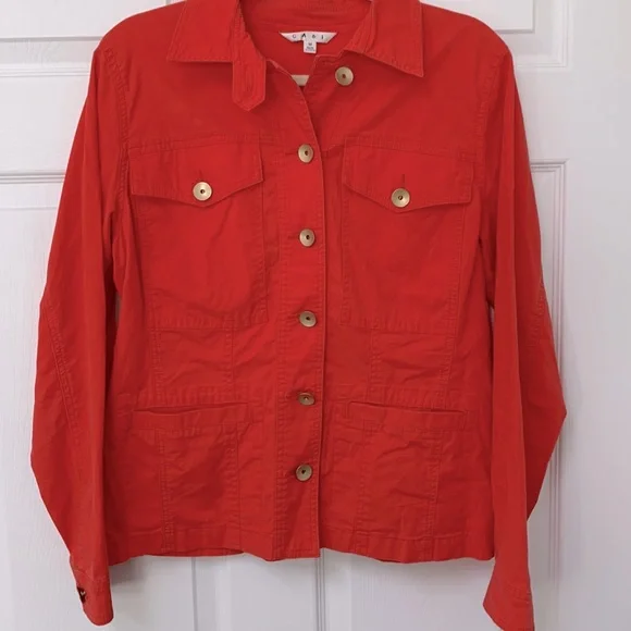 CAbi Taylor Back Ruffle jacket - Picture 1 of 10